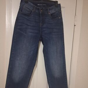 INC Denim Women's Mid Rise Boyfriend Jeans - Blue